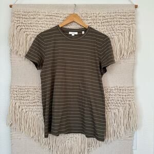 Vince Cotton Striped Tee